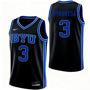 A.J. Dybantsa BYU Cougars Men's Stitched College Basketball #3 Jersey - Black