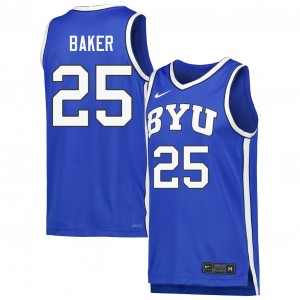 Dawson Baker The Y College Basketball Mens #25 Replica Jerseys - Royal