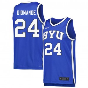 Dominique Diomande BYU Men 2025-26 College Basketball #24 Jerseys - Royal