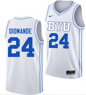 Dominique Diomande The Y Men's #24 2025 College Basketball Jerseys - White