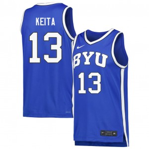 Keba Keita The Y Official Men's #13 College Basketball Jersey - Royal