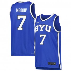 Khadim Mboup The Y #7 Mens College Basketball Official Jerseys - Royal