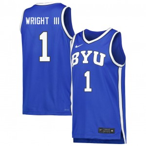 Robert Wright III Cougars #1 Mens Replica College Basketball Jerseys - Royal