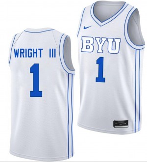 Robert Wright III Cougars Men's College Basketball #1 Player Jersey - White