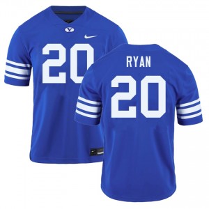 Carsen Ryan BYU College Football Alumni Men's #20 Jerseys - Royal