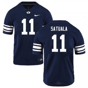 Faletau Satuala BYU College Football Men #11 2025-26 Jersey - Navy