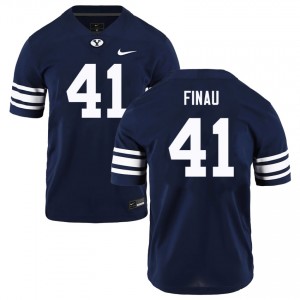 Lucky Finau Brigham Young University #41 Mens Player College Football Jersey - Navy