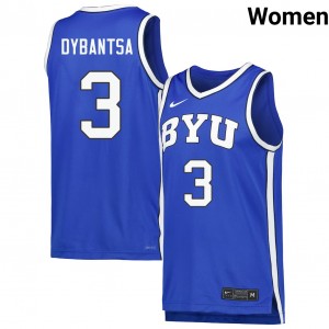 A.J. Dybantsa The Y 2025 Womens #3 College Basketball Jersey - Royal