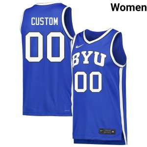 Custom Brigham Young University 2025 Womens #00 College Basketball Jerseys - Black