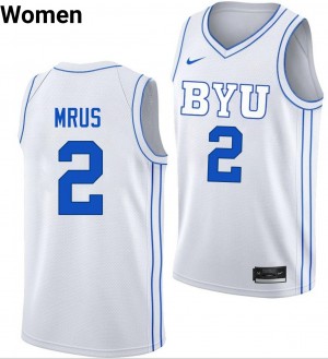 Tyler Mrus The Y College Basketball Limited Women's #2 Jersey - White