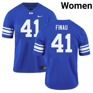 Lucky Finau The Y Women's #41 Replica College Football Jerseys - Royal