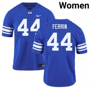 Will Ferrin The Y #44 Women NCAA College Football Jerseys - Royal