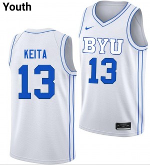 Keba Keita Cougars College Basketball Limited #13 Youth Jersey - White