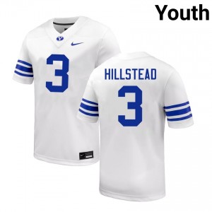 McCae Hillstead Cougars Alumni College Football Youth #3 Jerseys - White