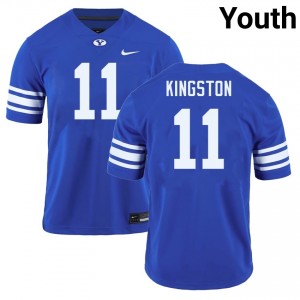 Parker Kingston BYU Cougars Youth #11 University College Football Jersey - Royal